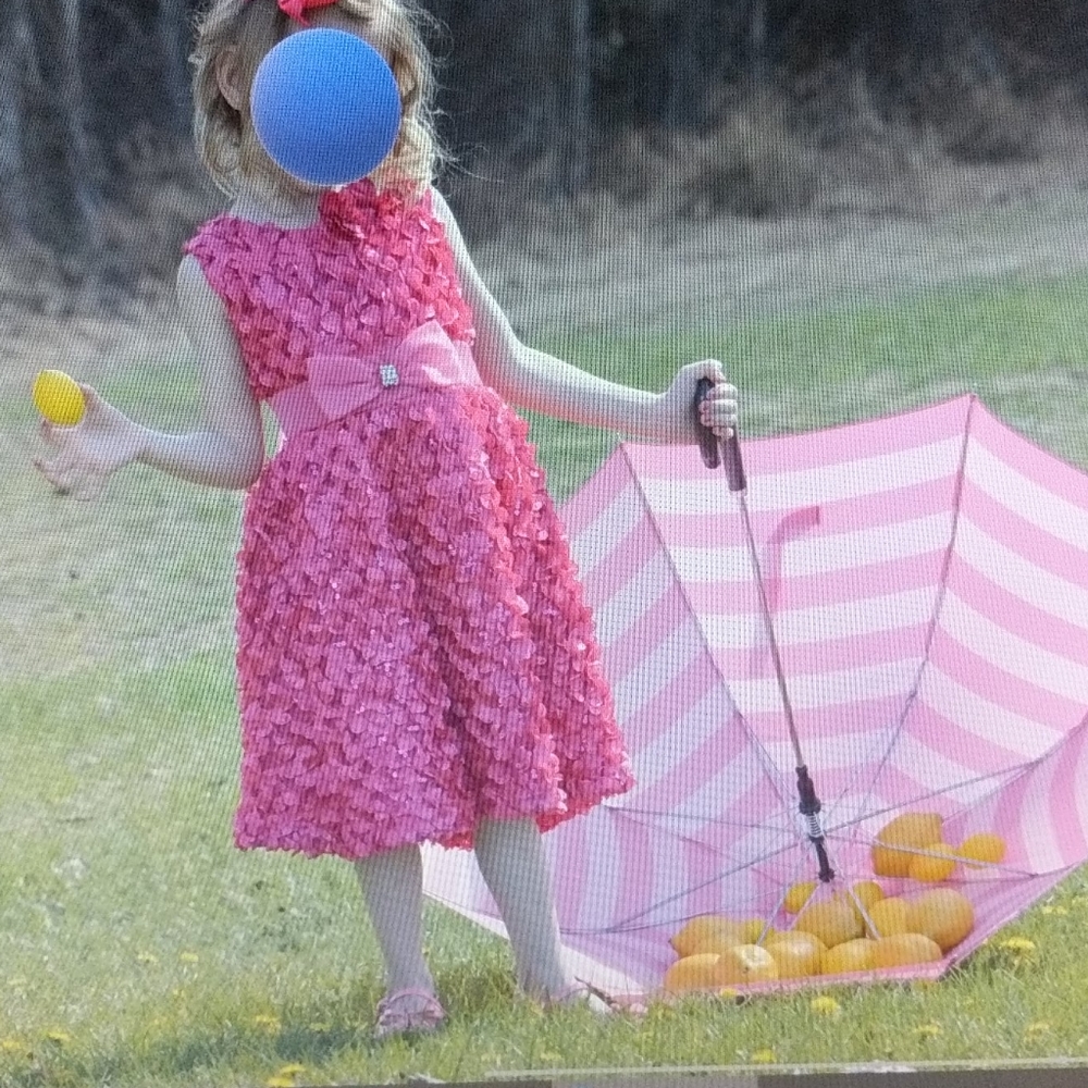 size 5t hot pink special occasion holiday dress - Picture 3 of 3